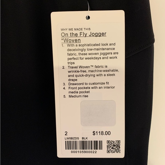 NWT Lululemon Athletics On the Fly Joggers - Picture 6 of 6